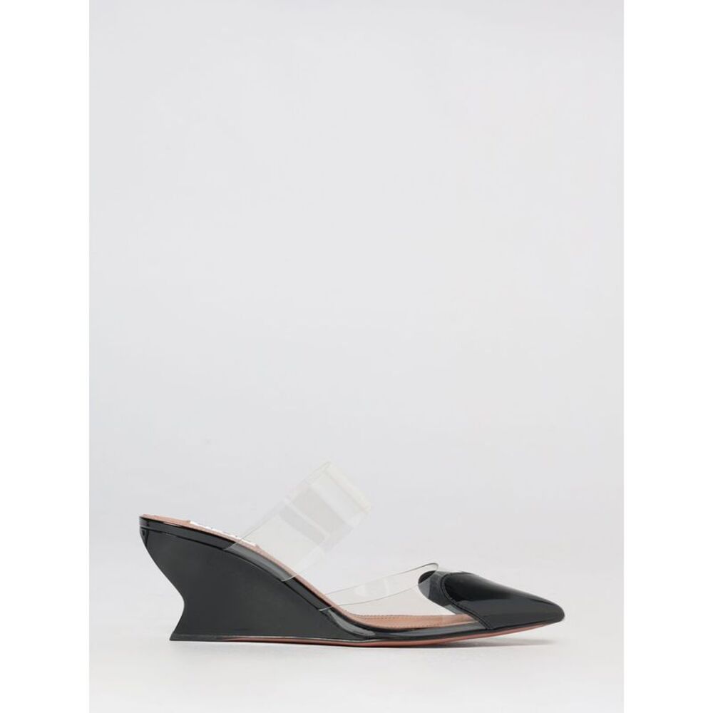 AlaiA Women Alaia Le Cå“Ur Patent Leather Wedge Mules With Almond Toe